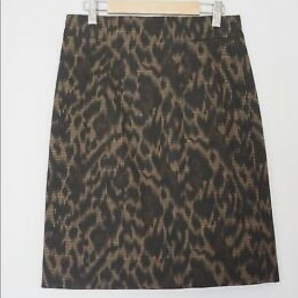 TAHARI animal print lined pencil skirt small - Picture 1 of 10